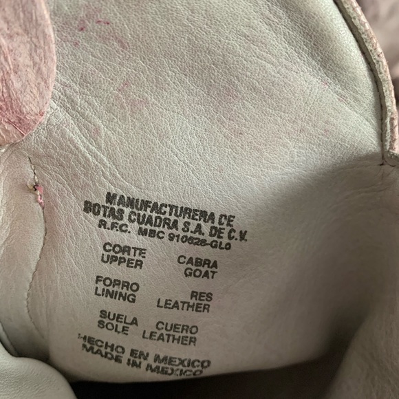 Fry boots Cuadra pink western boots - Picture 5 of 7